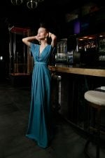 SALINAH PLUS SIZE DRESS BLUE - Image 3
