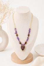 ARIATIDE NECKLACE PURPLE - Image 2