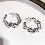 SILVER HOOP EARRINGS - Image 5
