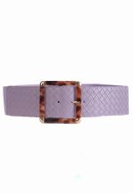 SQUARE BUCKLE BELT PURPLE