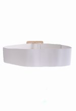 SQUARE BUCKLE BELT WHITE - Image 2