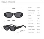 POLYGON SHAPE SUNGLASSES BLUE - Image 5