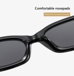 POLYGON SHAPE SUNGLASSES BLUE - Image 8