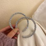 RHINESTONE HOOP EARRINGS - Image 2