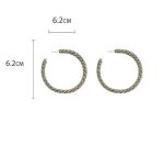 RHINESTONE HOOP EARRINGS - Image 3