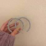 RHINESTONE HOOP EARRINGS - Image 4