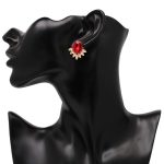 CHRYSTAL EARRINGS RED - Image 2