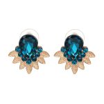 CHRYSTAL EARRINGS TEAL
