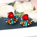 CHRYSTAL EARRINGS RED - Image 4