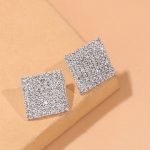 DIAMANTE EARRINGS SILVER