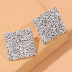 DIAMANTE EARRINGS SILVER - Image 3