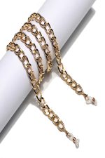 METTALIC SUNGLASSES CHAIN GOLD