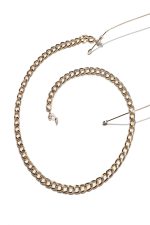 METTALIC SUNGLASSES CHAIN GOLD - Image 3