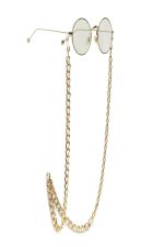 METTALIC SUNGLASSES CHAIN GOLD - Image 4