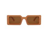 SQUARE FRAME SUNGLASSES BEIGE - Image 2