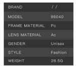 SQUARE FRAME SUNGLASSES BEIGE - Image 5