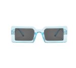 SQUARE FRAME SUNGLASSES BLUE - Image 2
