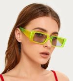 SQUARE FRAME SUNGLASSES YELLOW