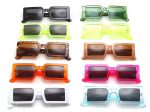 SQUARE FRAME SUNGLASSES YELLOW - Image 4