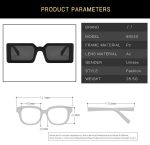 SQUARE FRAME SUNGLASSES YELLOW - Image 5