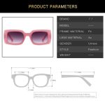 SQUARE FRAME SUNGLASSES BLUE - Image 3
