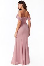 CHIFFON COWL NECK MAXI DRESS ROSE - Image 6
