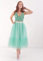 ESTER TULL SKIRT BY AMINA MURR MINT