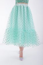 ESTER TULL SKIRT BY AMINA MURR MINT - Image 3