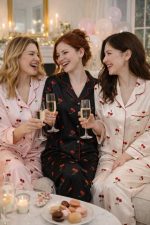 SATIN CHERIES PYJAMAS BEIGE - Image 2