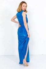 FREYA DRESS BY AMINA MURR BLUE - Image 3