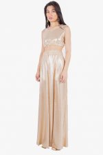 FREYA WIDE LEG TROUSERS GOLD - Image 2