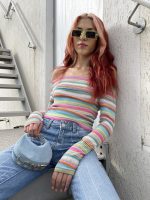 OFF SHOULDERS TOP PINK