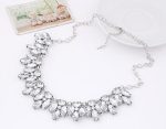 CLEAR GLASS CRYSTAL NECKLACE - Image 2