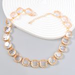 NECKLACE WITH CLEAR STONES