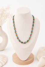 HELASTONE NECKLACE BROWN TURQUIZE - Image 2