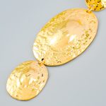 METAL STYLE EARRINGS GOLD - Image 3
