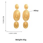 METAL STYLE EARRINGS GOLD - Image 5
