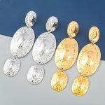 METAL STYLE EARRINGS GOLD - Image 6