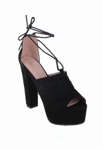 BLACK PEEP TOE PLATFORMS - Image 2