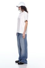 LUMINA BOYFRIEND STYLE WHITE COTTON TSHIRT - Image 2