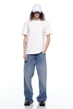 LUMINA BOYFRIEND STYLE WHITE COTTON TSHIRT - Image 4