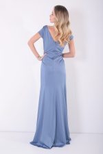 LEAH PLUS SIZE  DRESS BY AMINA MURR BLUE - Image 3