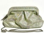 FULLY STRASS CLUTCH BAG SILVER - Image 2