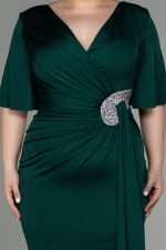 LOUELLA PLUS SIZE DRESS BY AMINA MURR GREEN - Image 3