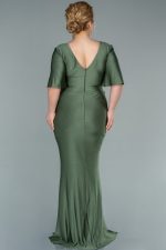 LOUELLA PLUS SIZE DRESS BY AMINA MURR OLIVE - Image 2
