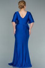 LOUELLA PLUS SIZE DRESS BY AMINA MURR SAX BLUE - Image 2