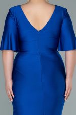 LOUELLA PLUS SIZE DRESS BY AMINA MURR SAX BLUE - Image 4