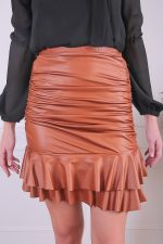 SKIRT WITH RUSHING BROWN - Image 4