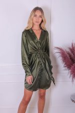 NEFELIANA DRESS KHAKI - Image 4