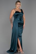 NELLINA PLUS SIZE DRESS BY AMINA MURR TEAL